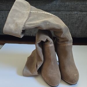 Reba Stylish Tan Suede Women's Boots